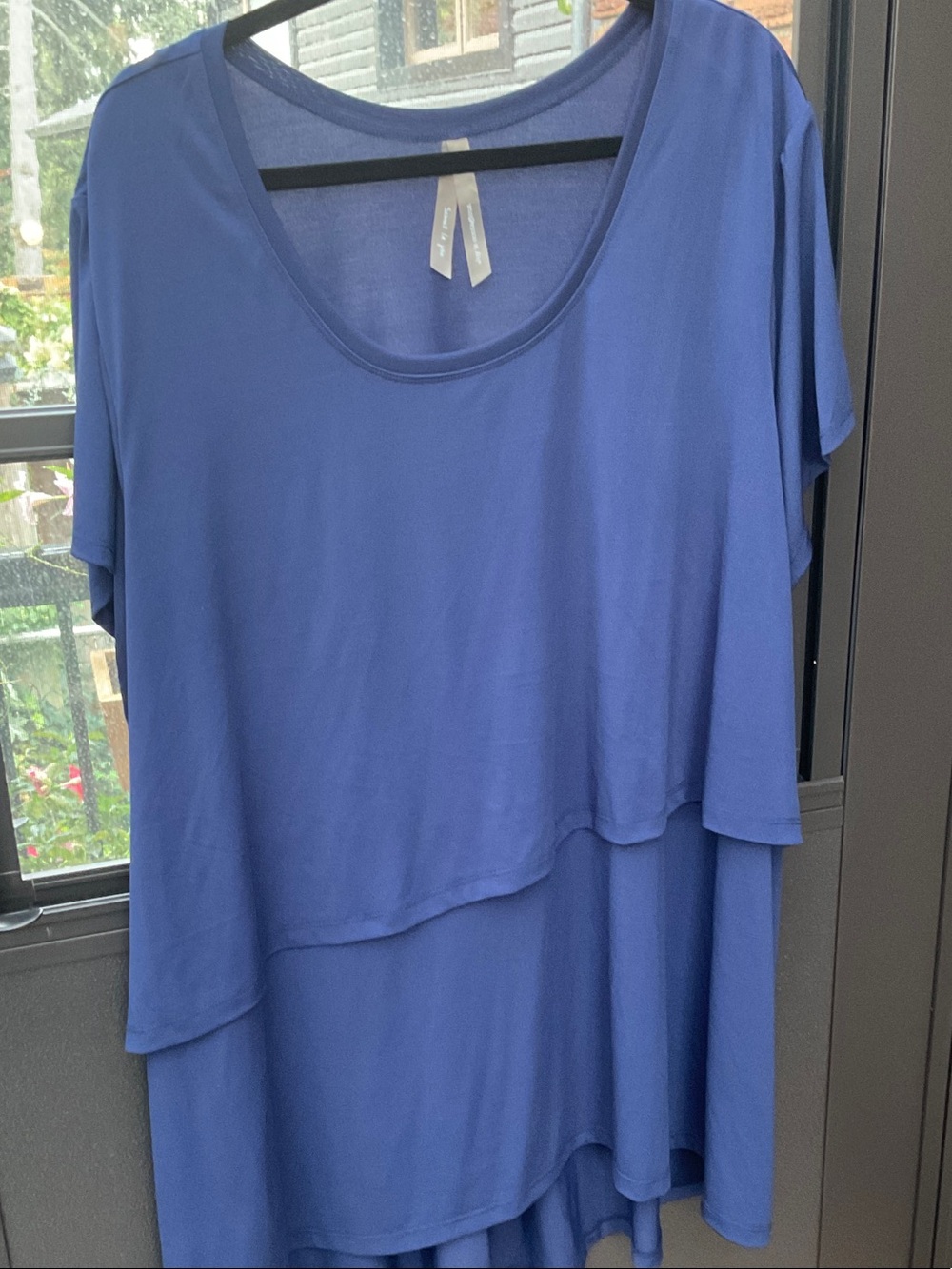 Penningtons Periwinkle Layered Scoop Neck Tunic